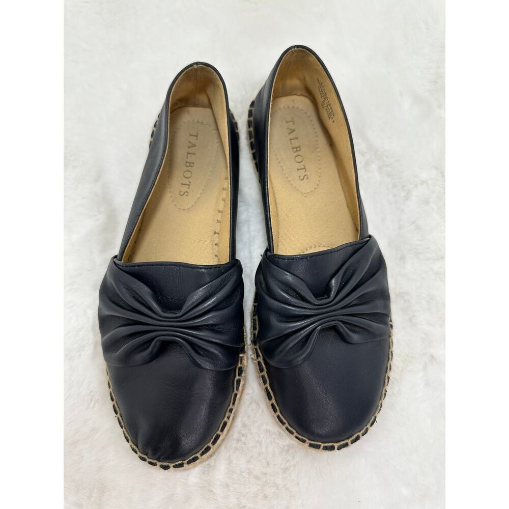 TALBOTS IZZY CINCHED‎ NAPPA ESPADRILLES SIZE 5M